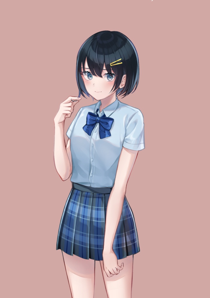 青色制服缶バッジ