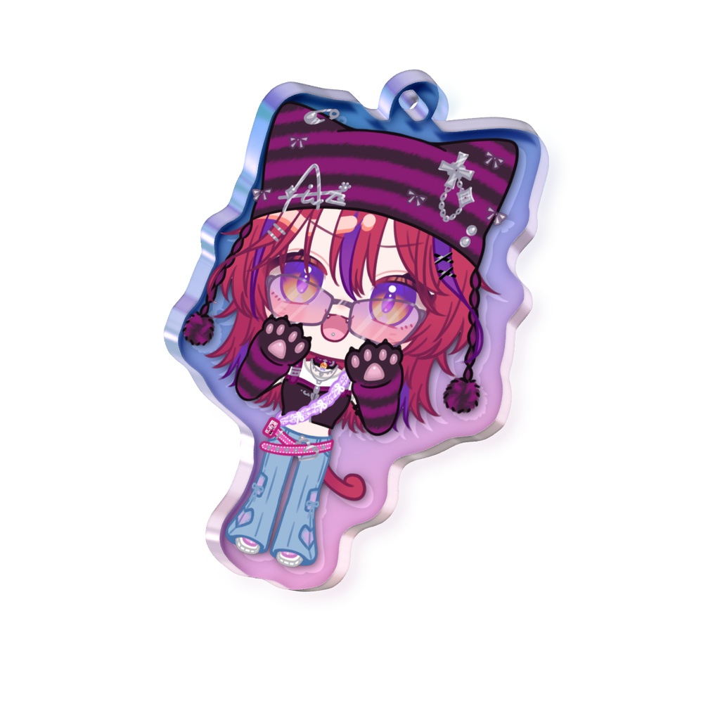 あずきねこSDオーロラアクリルキーホルダー各種
