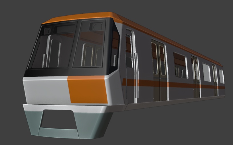 地下鉄を走る80系電車
