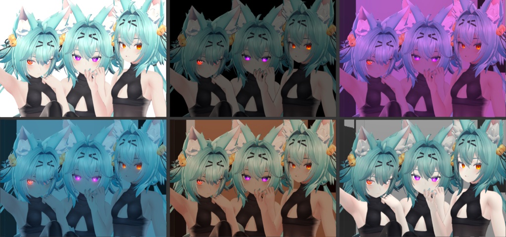 [VRChat] Divine Sight for Rindo「竜胆」[Pack] - Hitsuu's Den - BOOTH