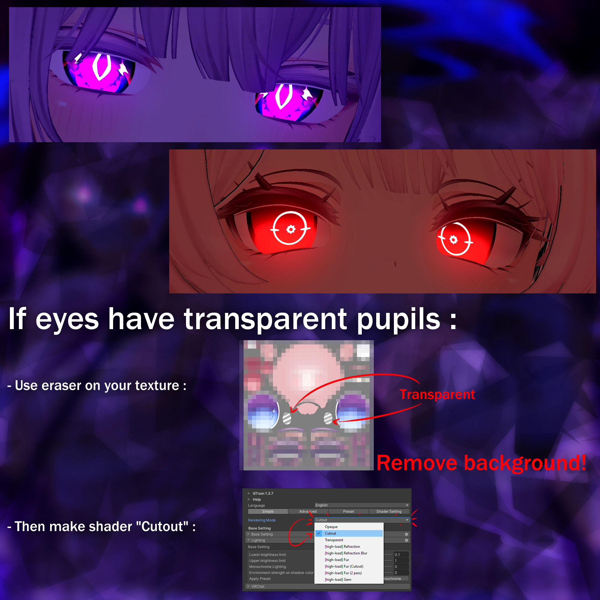[VRChat] Divine Sight for Rindo「竜胆」[Pack] - Hitsuu's Den - BOOTH