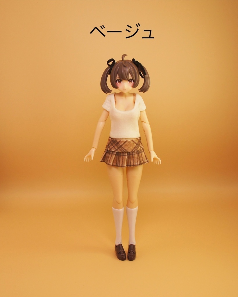 チェック柄ミニスカート