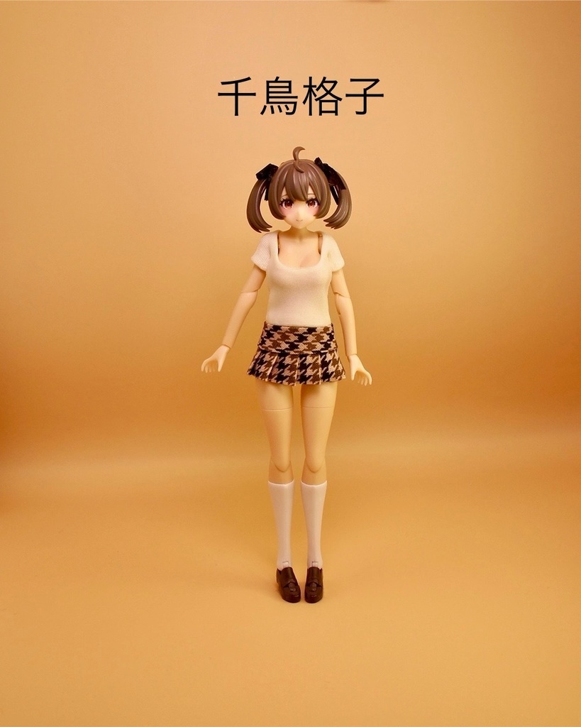 チェック柄ミニスカート