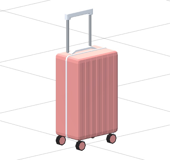 【3D】キャリーバッグ【FBX】