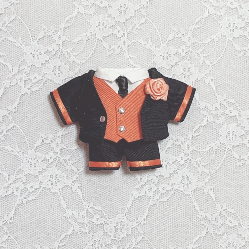 タキシード(オレンジ・黒) ハロウィン