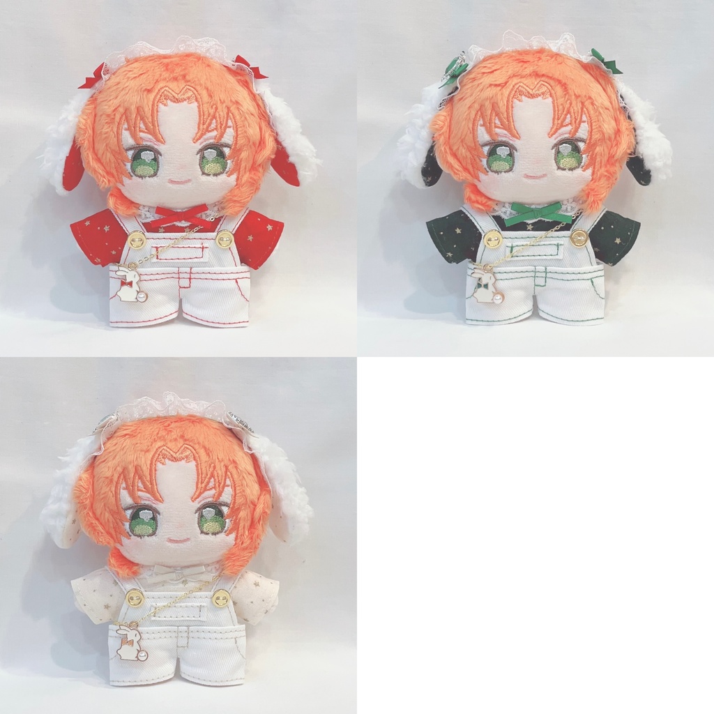 うさぎセット(赤・緑・アイボリー) クリスマス