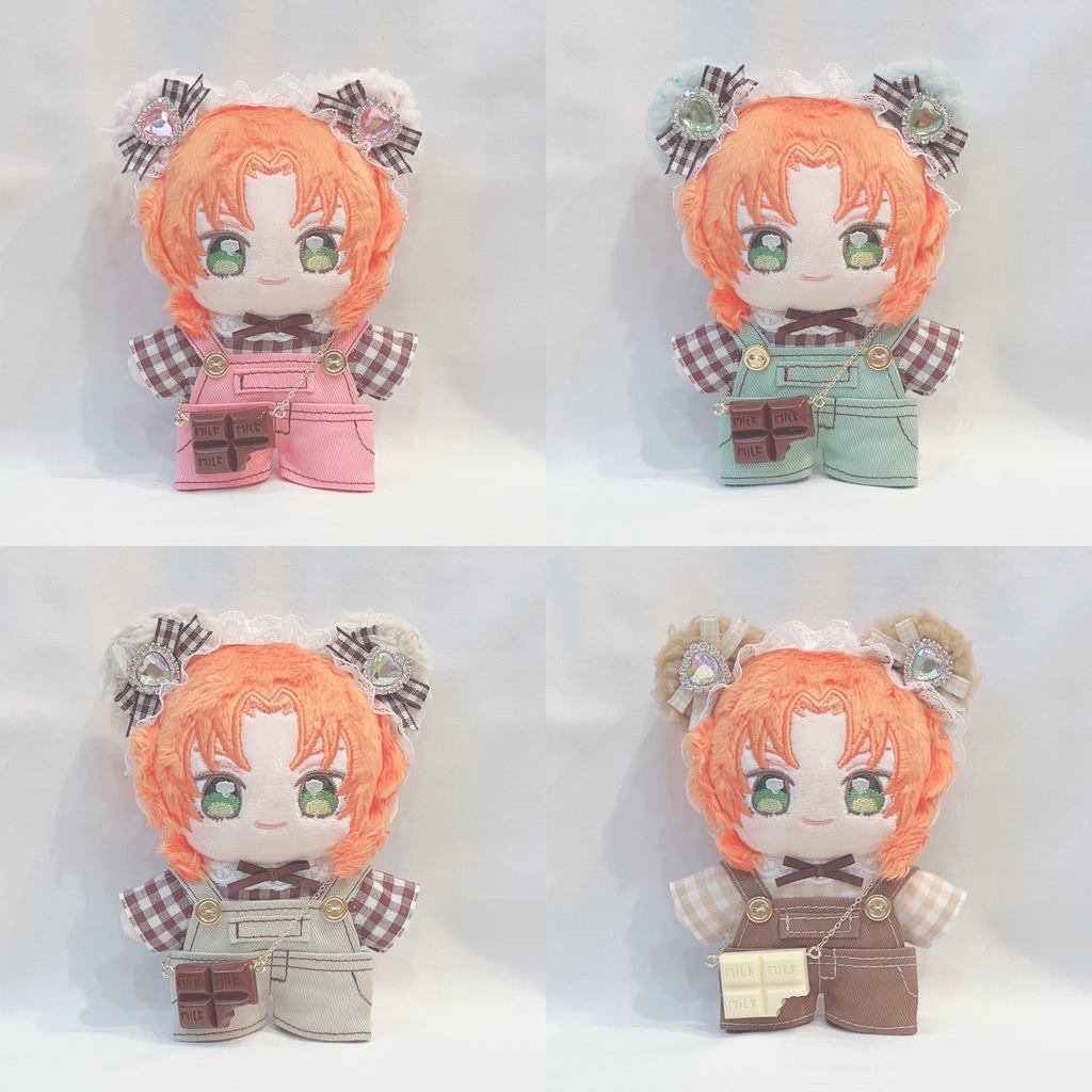 くまセット(ピンク・ミント・アイボリー・ブラウン) バレンタイン