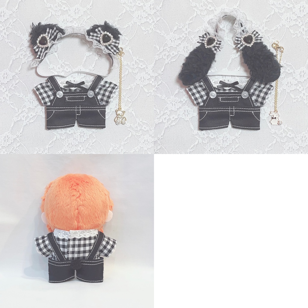 くま・うさぎセット(黒)