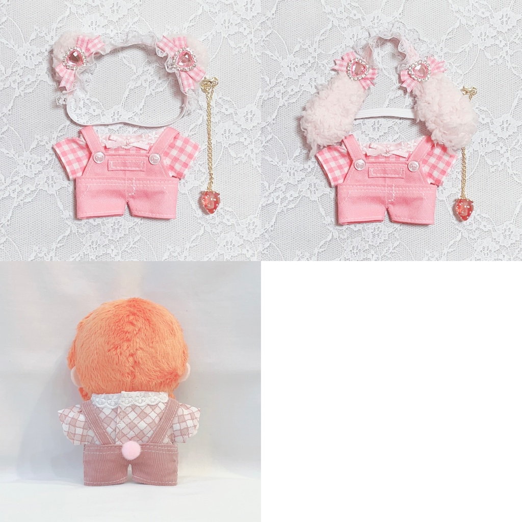 くま・うさぎセット(ピンク) いちご