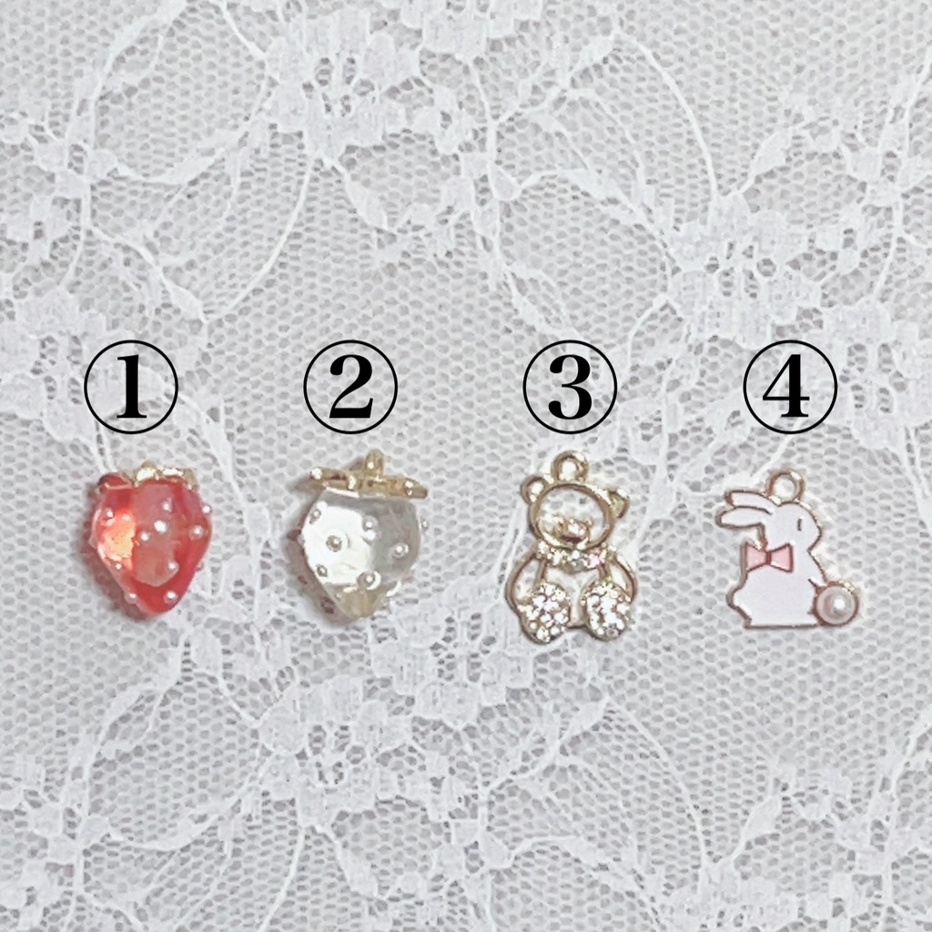 くま・うさぎセット(ピンク) いちご