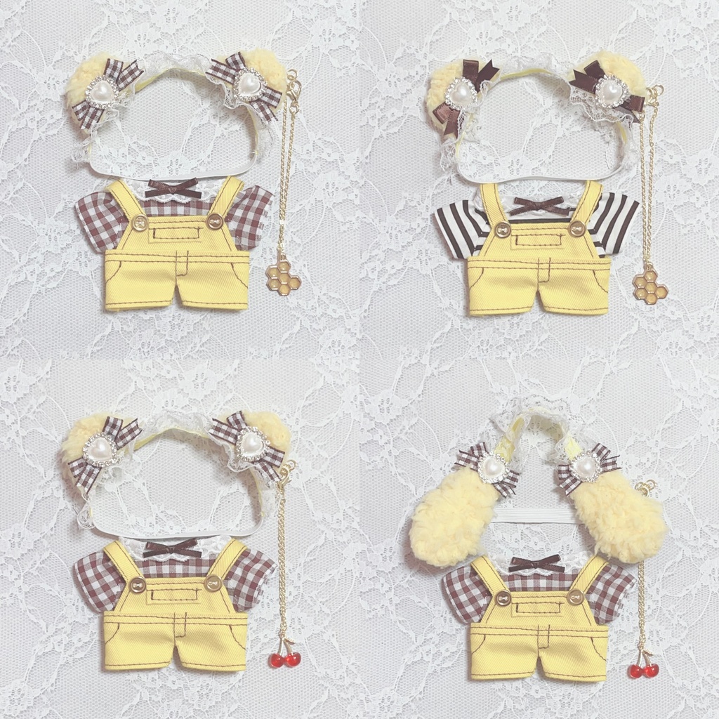 くま・うさぎセット(みつばち・プリン)