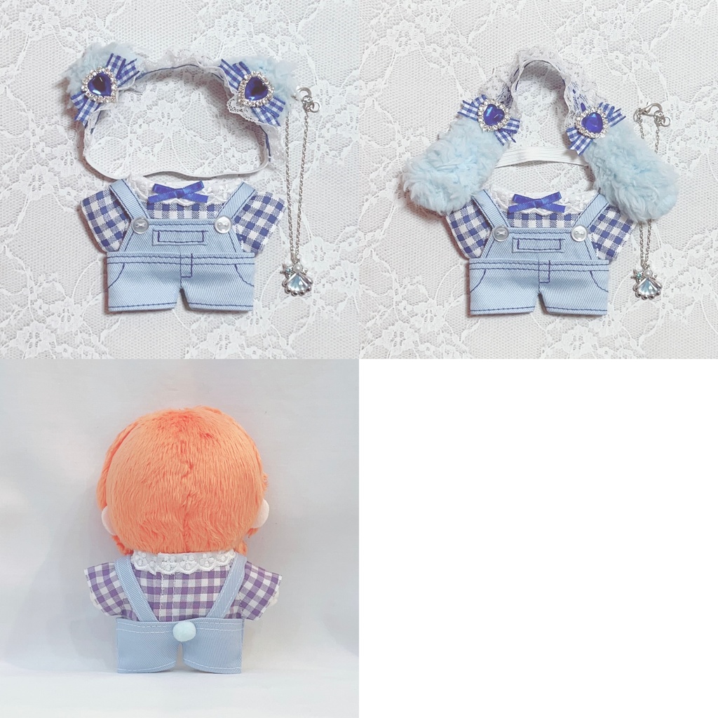 くま・うさぎセット(水色&青) マリン 海