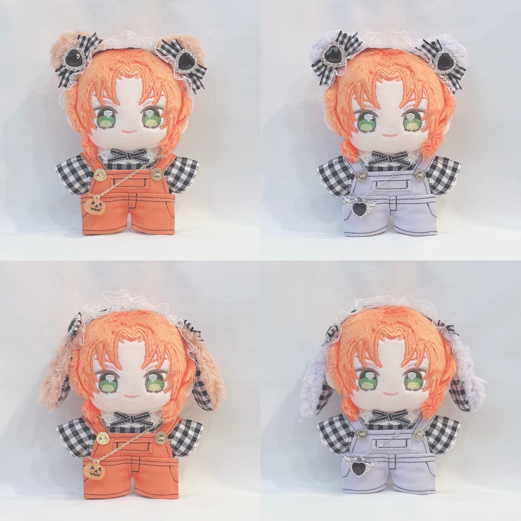 くま・うさぎセット(オレンジ・紫) ハロウィン