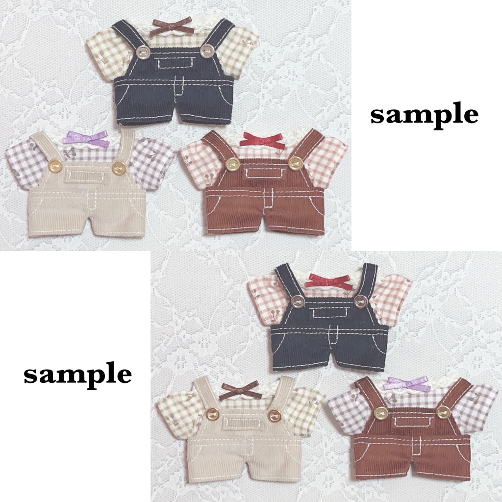 くま・うさぎセット(ベージュ・ブラウン・紺) さくらんぼ