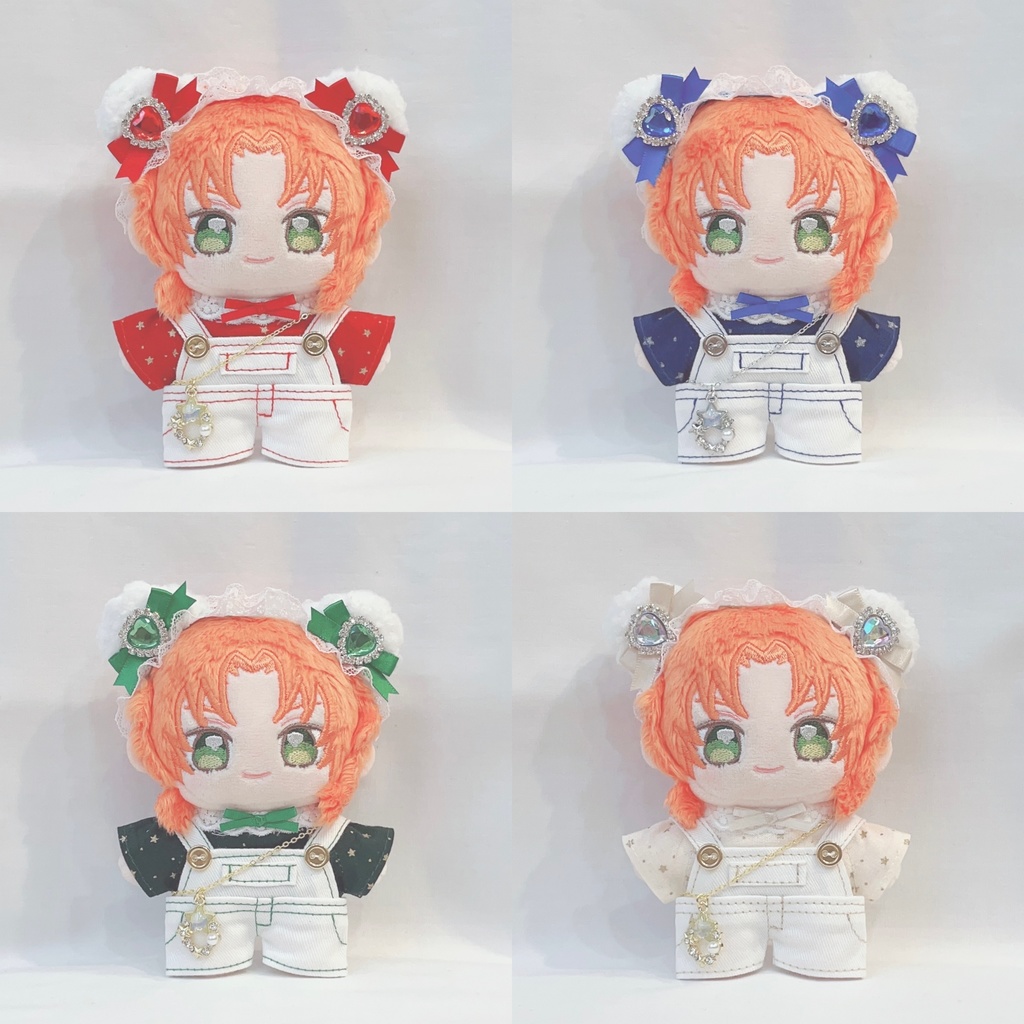 くまセット(赤・青・緑・アイボリー) クリスマス 星