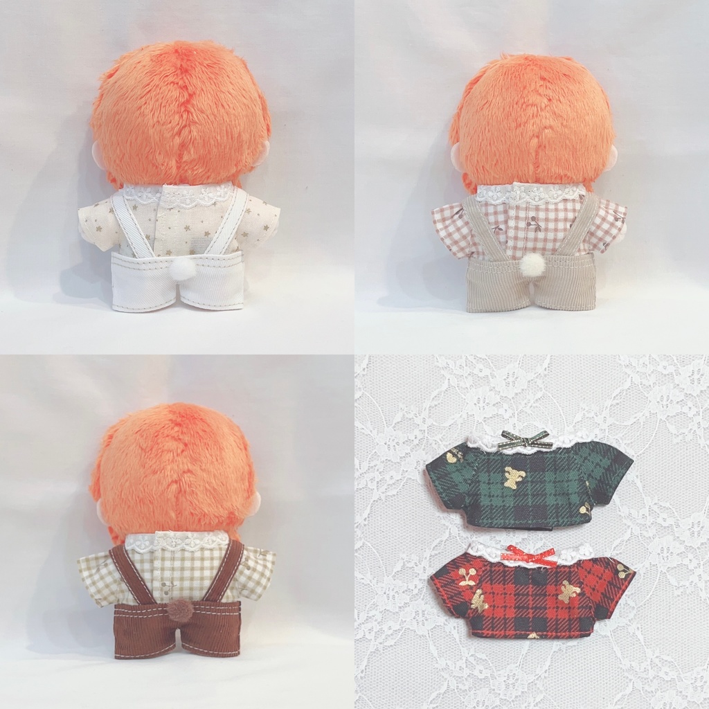 くまセット(白・ベージュ・ブラウン) クリスマス