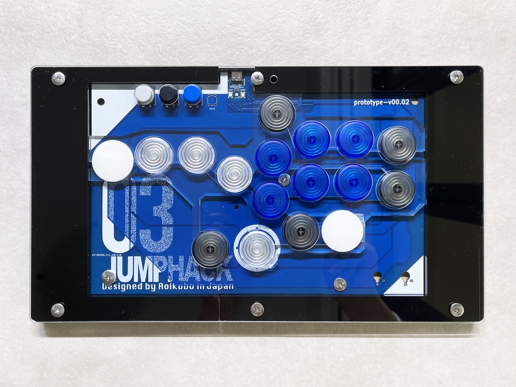 スト6向けレバーレスJumpHack03プロトタイプ(組み立てキット)