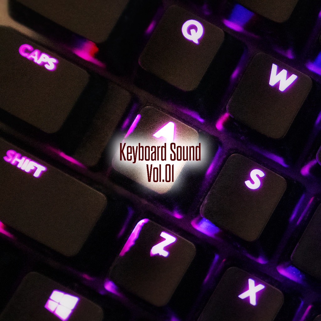 【キーボードの打鍵音】Keyboard Sound Vol.01【効果音素材集】