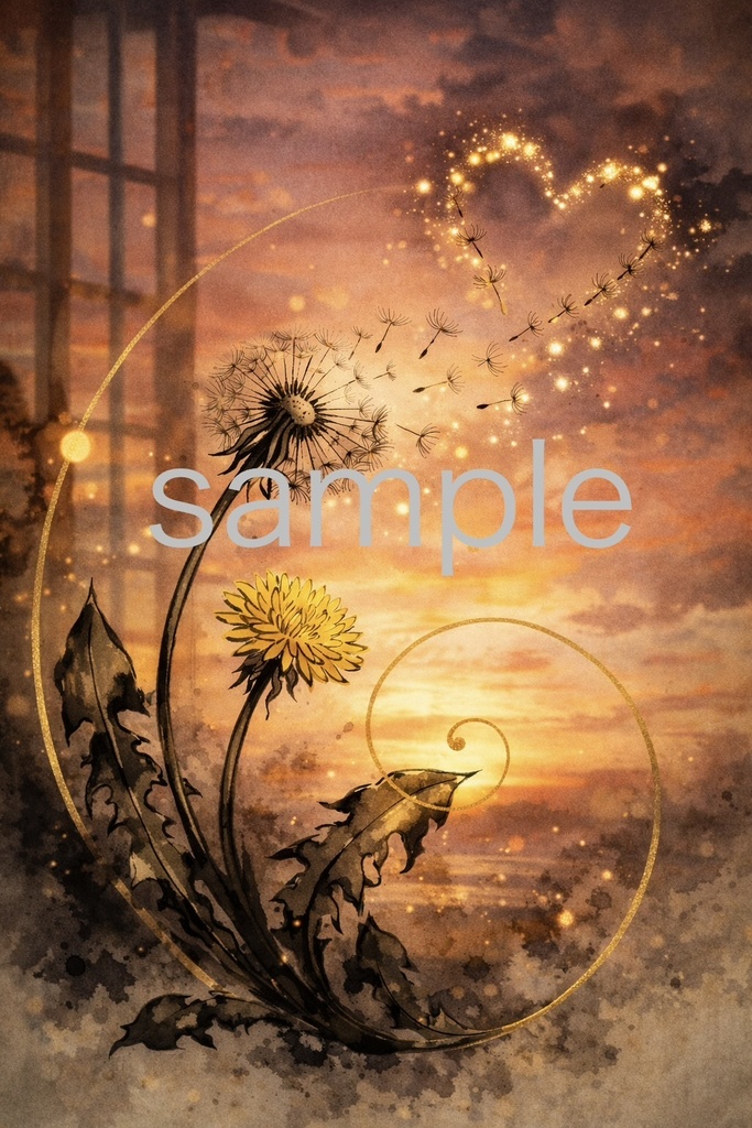 【開運待ち受け】真実の愛を呼ぶ「奇跡の綿毛」 (スマホ壁紙 2枚セット)