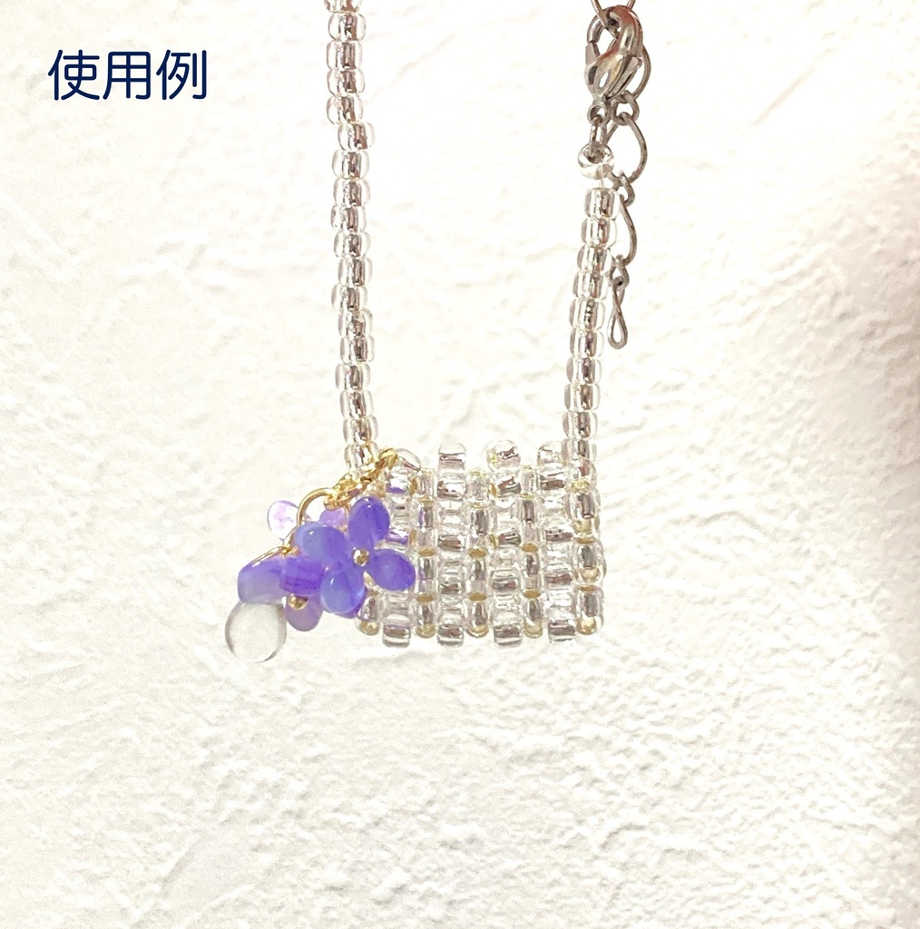 紫陽花と雨粒のチャーム
