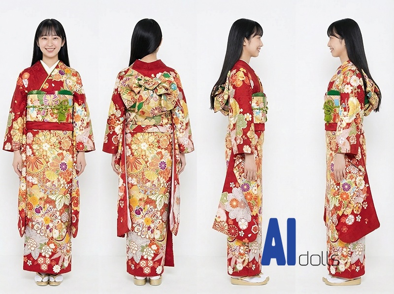 AI作成 AIdolls No4 小野寺 乙葉 4面図PSD