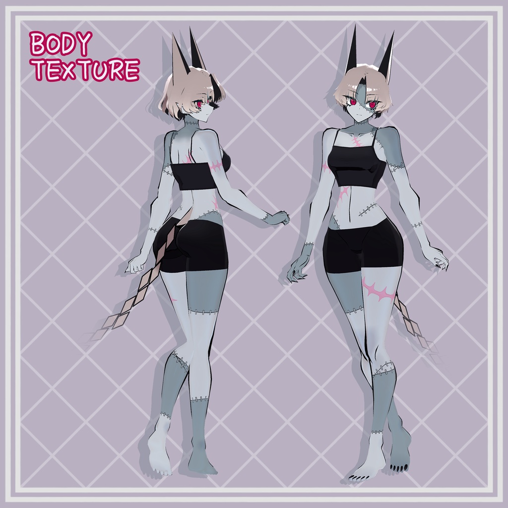 【SIUSIU】ZOMBIE Make&Body Texture