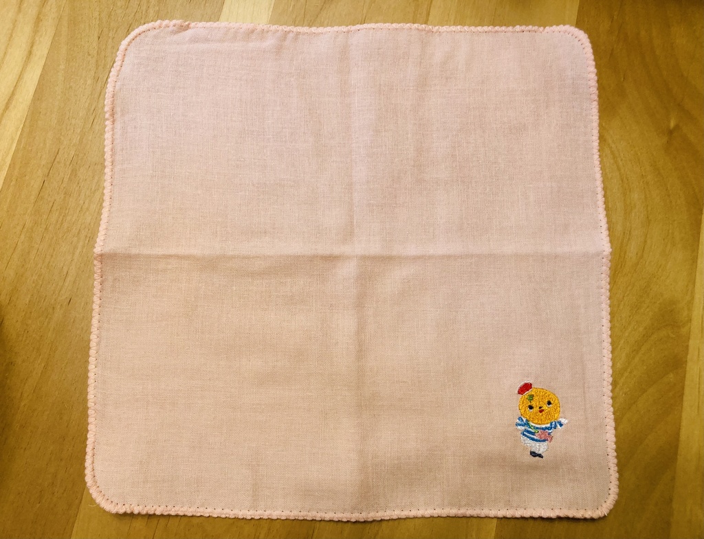 刺繍ダブルガーゼハンカチ/ワッペン