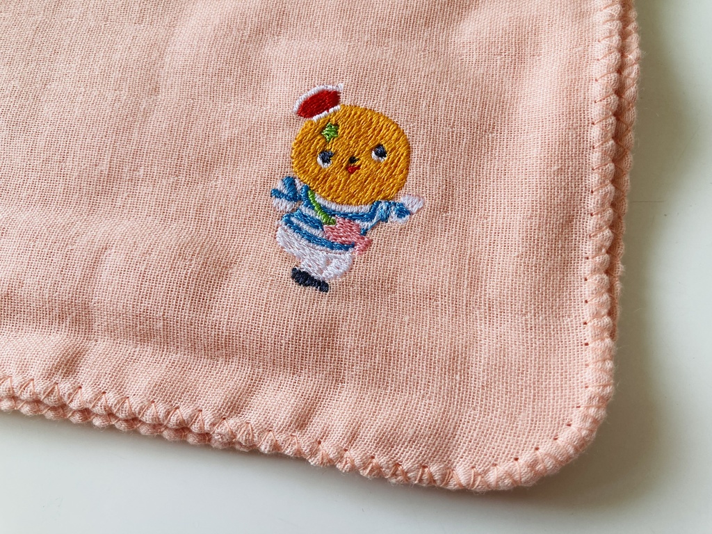 刺繍ダブルガーゼハンカチ/ワッペン