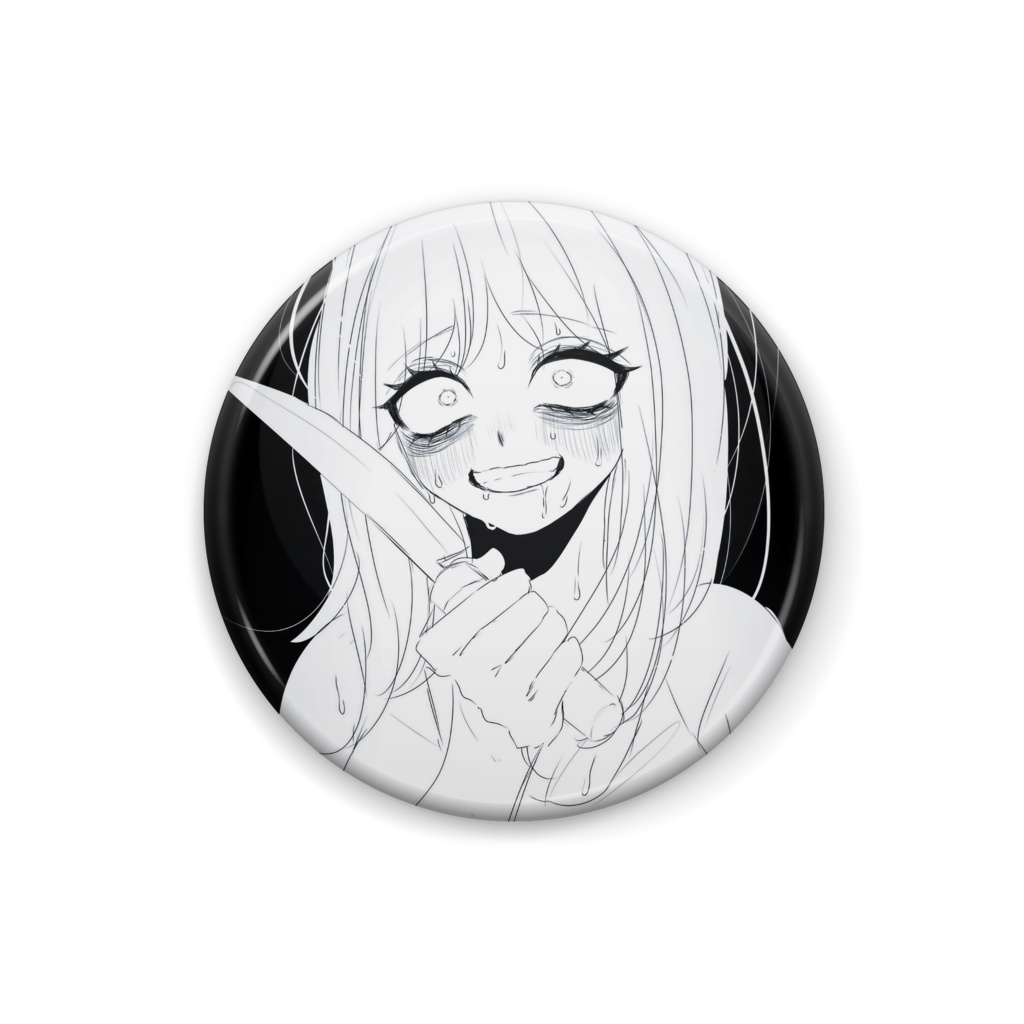 サイコパス少女缶バッジ