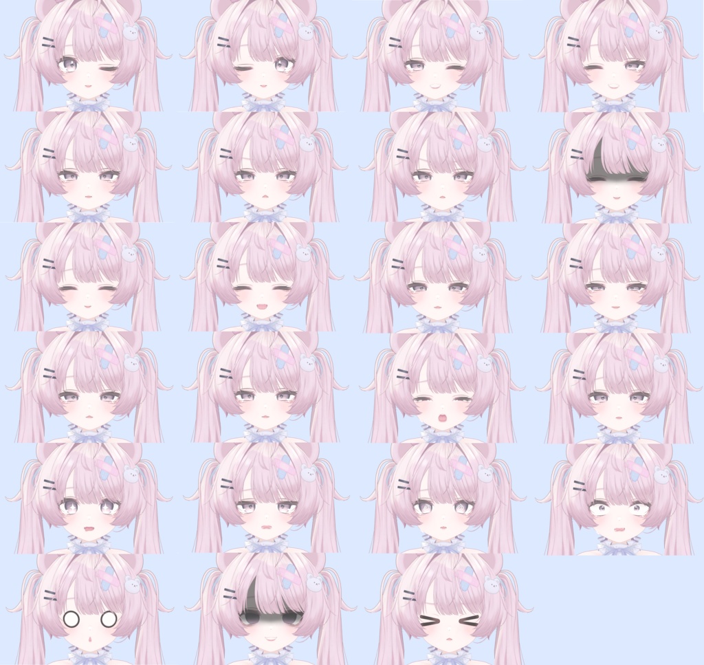 【ミルフィ Milfy】メイク+表情セット