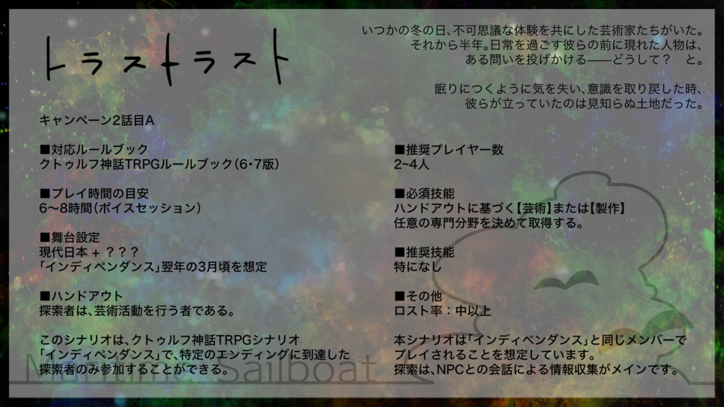 クトゥルフ神話TRPGシナリオ集「Anecdotes」