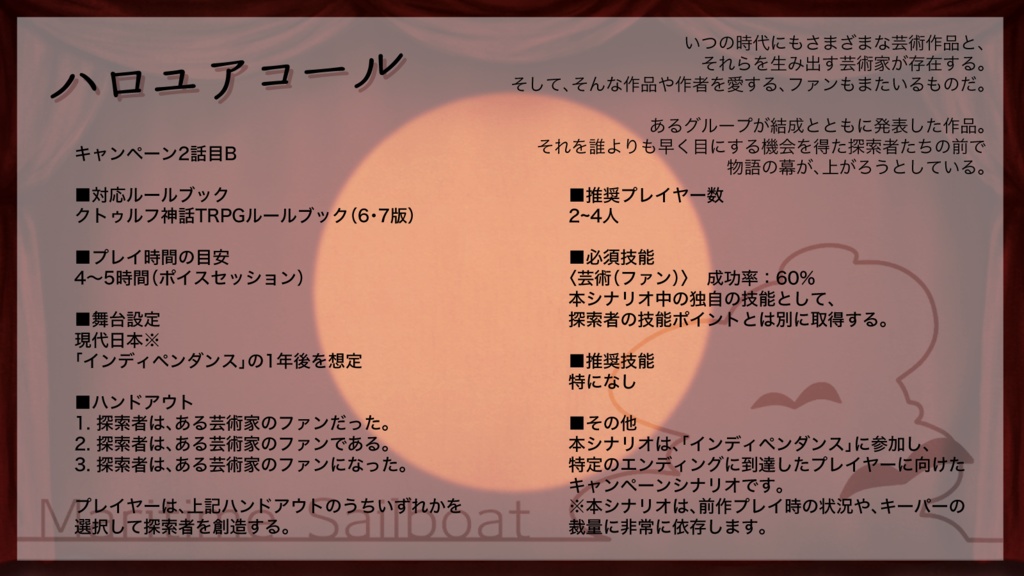 クトゥルフ神話TRPGシナリオ集「Anecdotes」