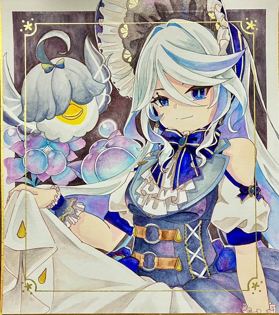 フォカロルス　色紙原画　大サイズ