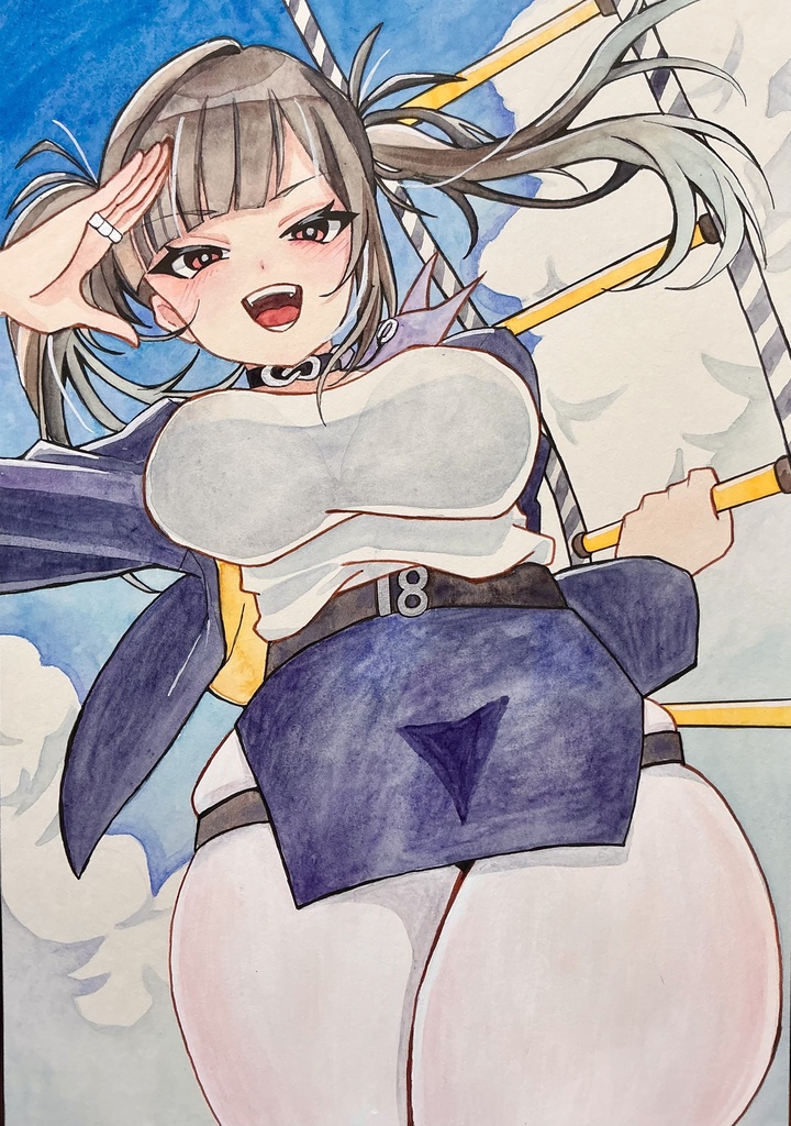 ソラ　水彩原画