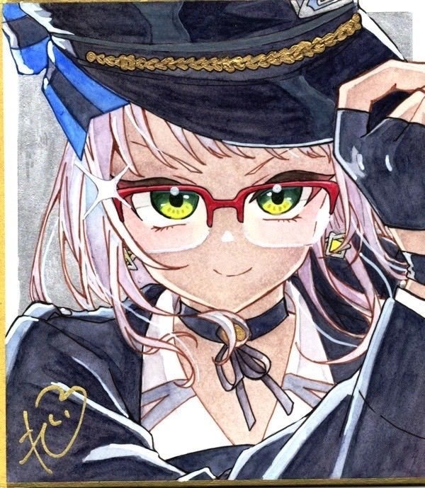 ネオン　小サイズ水彩色紙原画