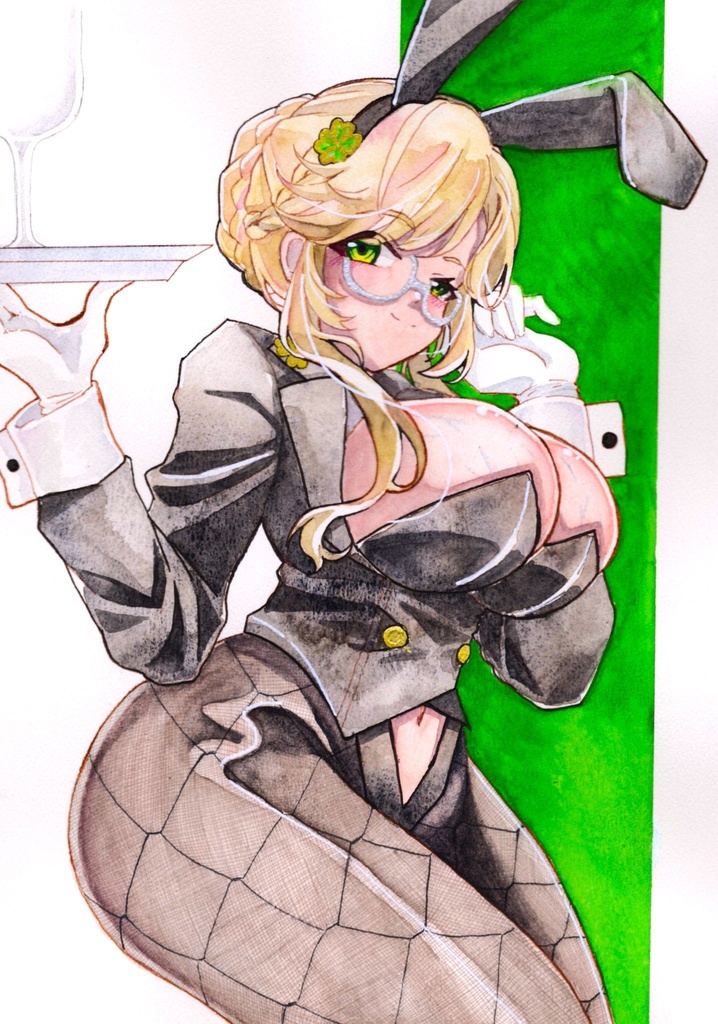 バニーエード　水彩原画