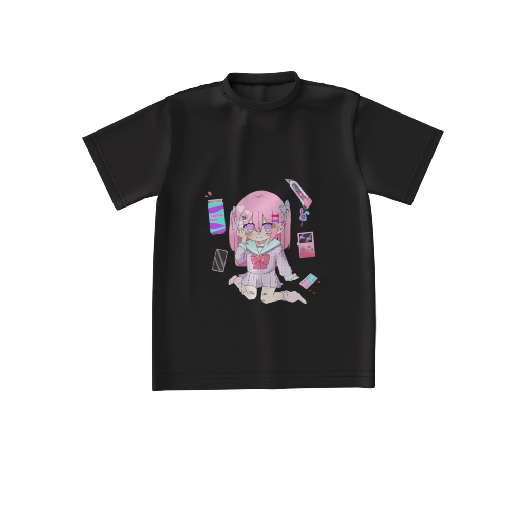 ぴえんな空元気ちゃんTシャツ