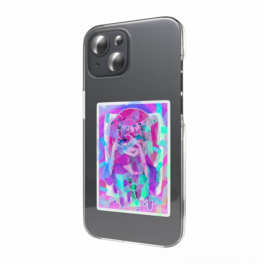 空元気ちゃんスマホステッカー(スクエア)