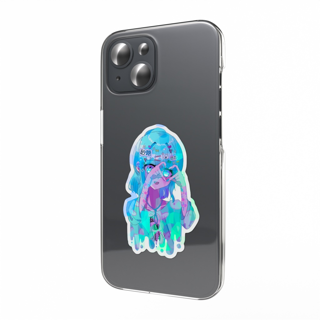 ラムネちゃんスマホステッカー(ダイカット)