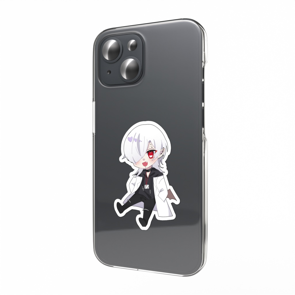 黒瀬黑スマホステッカー(ダイカット、ホロなし)