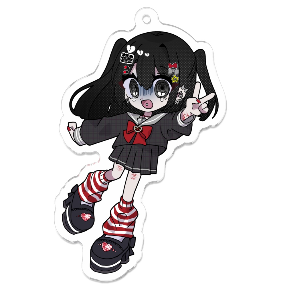 デフォルメ空元気ちゃんアクキー(鬱)