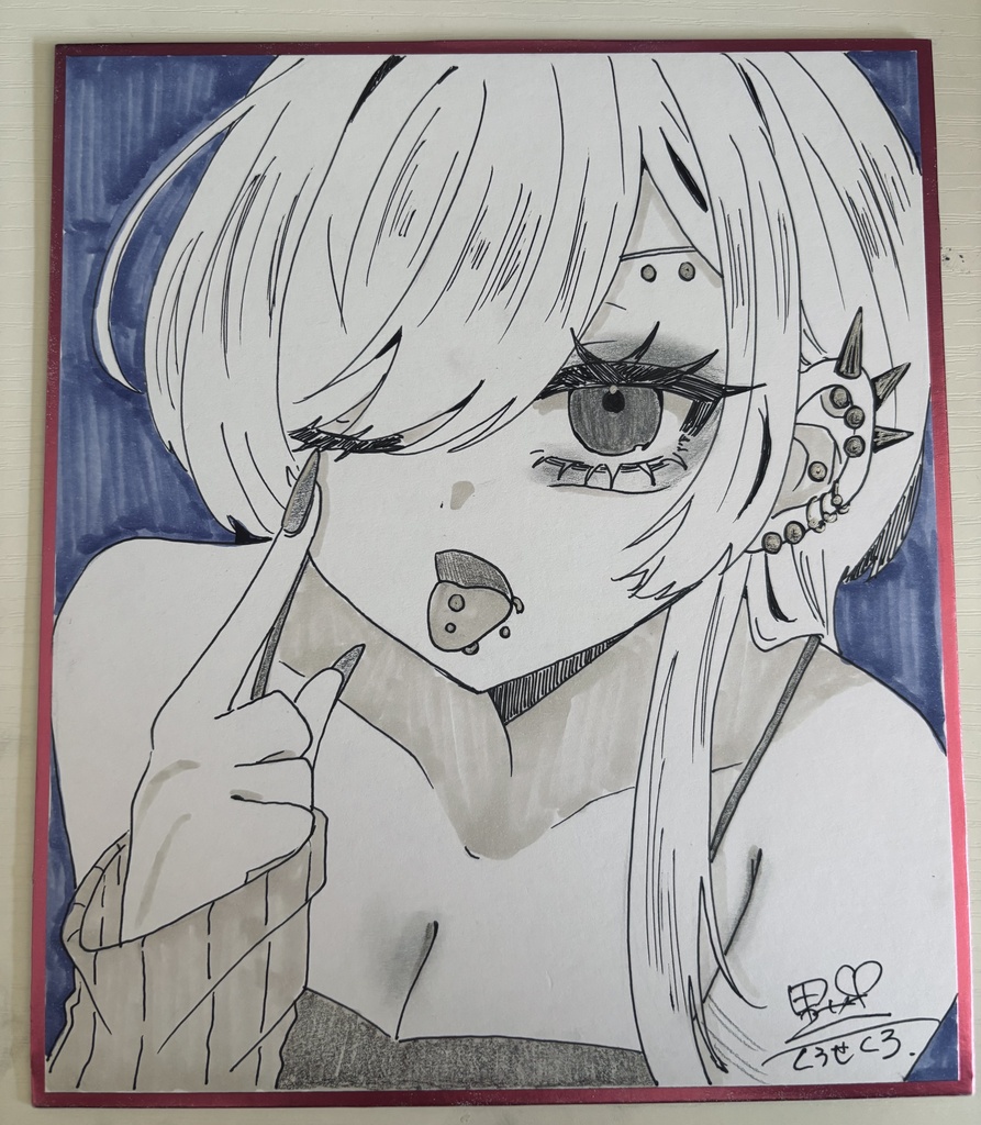 メロ姉さん原画色紙