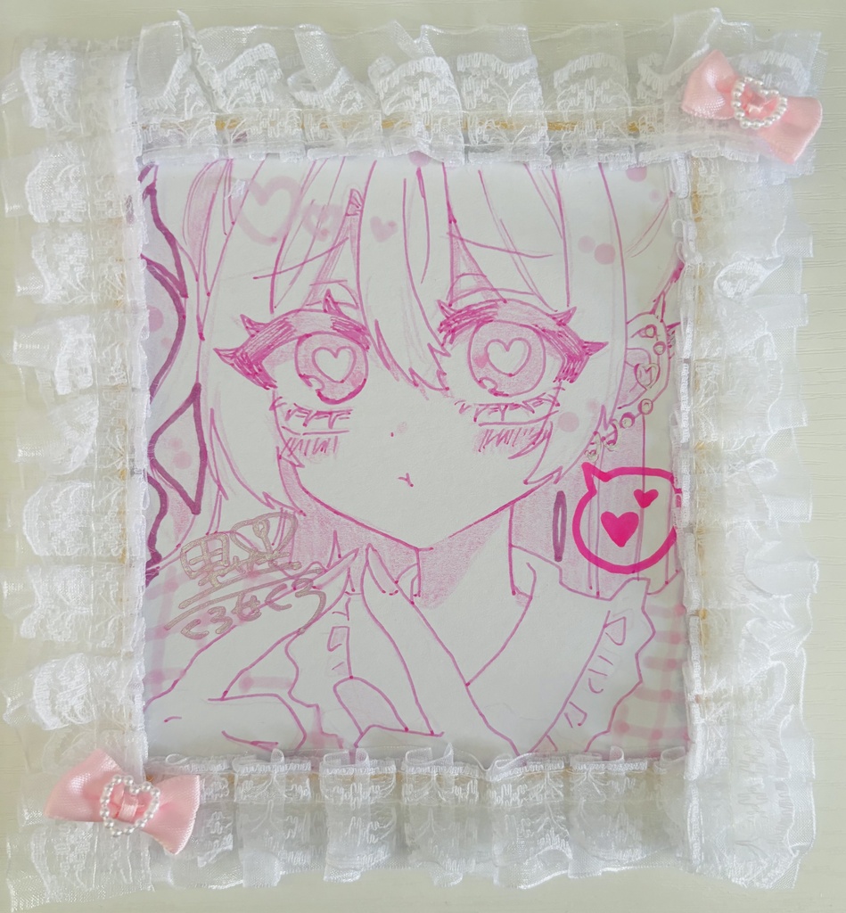 原画ミニ色紙(レース空元気ちゃん)