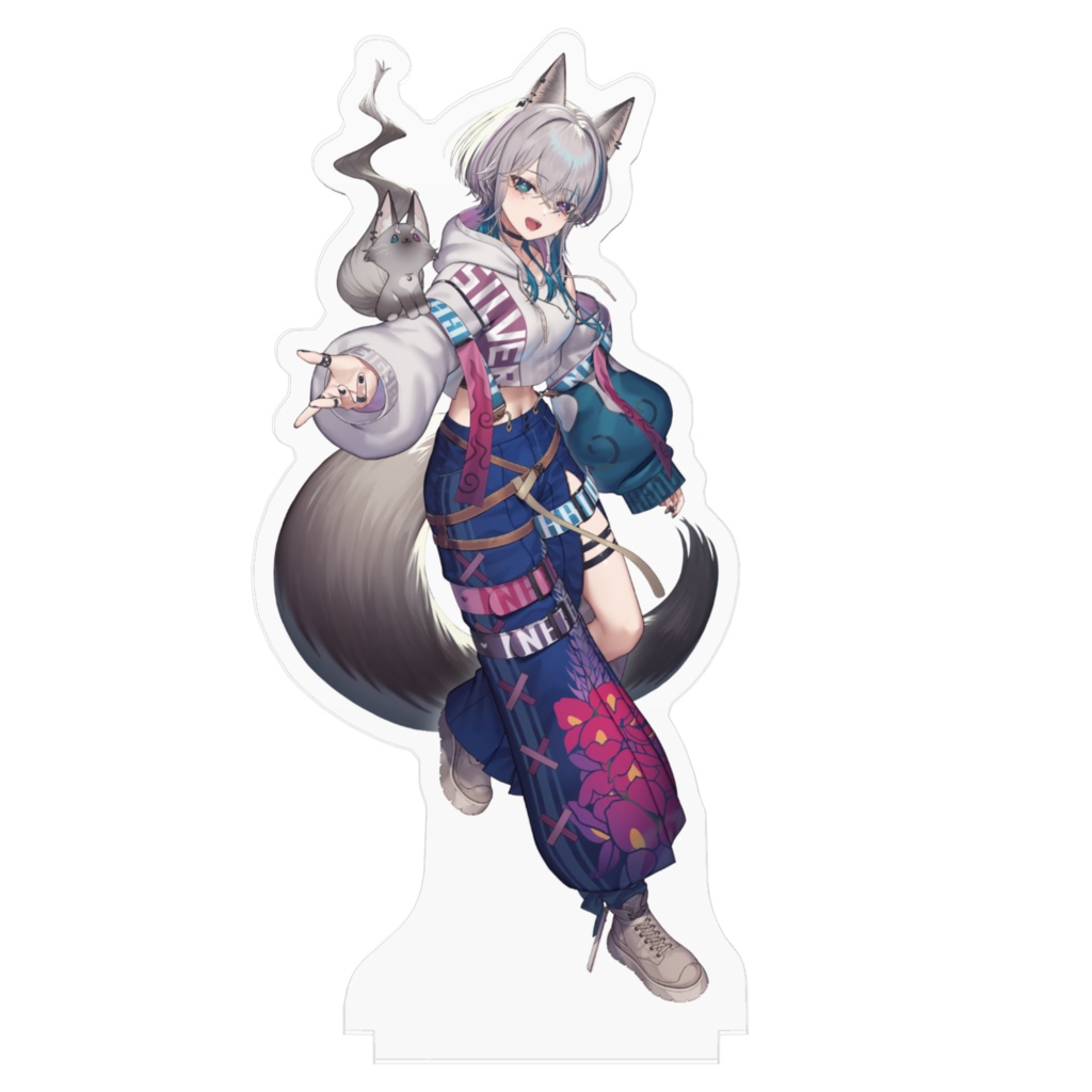 隣月キョウアクリルスタンド 狐耳&尻尾キービジュアルver.