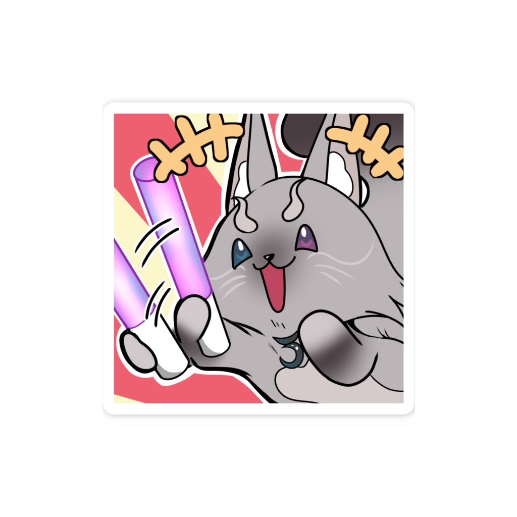 スマホステッカー サイリウムオトモ