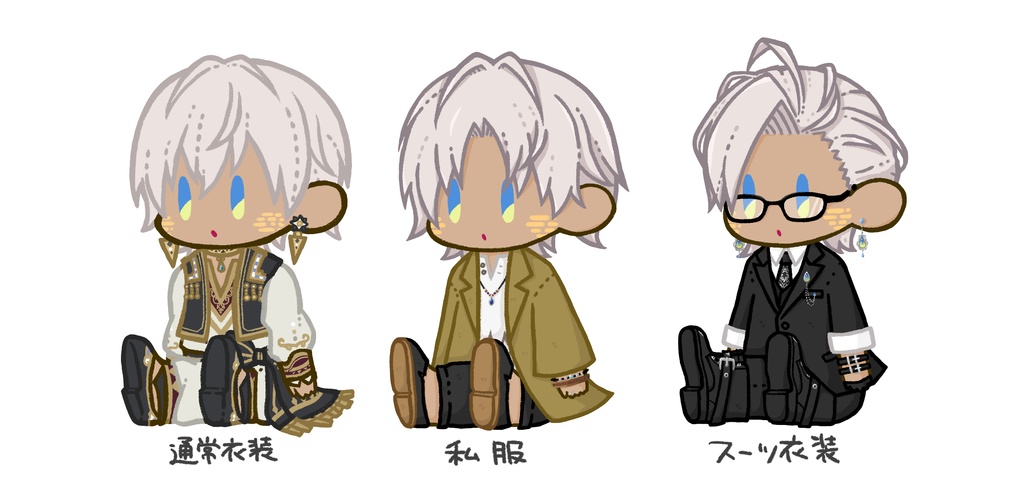 ぬいぐるみ風アクリルキーホルダー