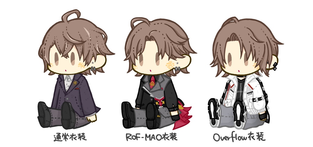 ぬいぐるみ風アクリルキーホルダー