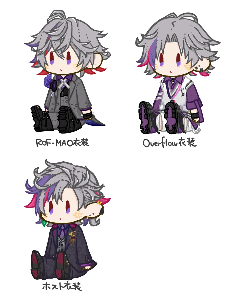 ぬいぐるみ風アクリルキーホルダー