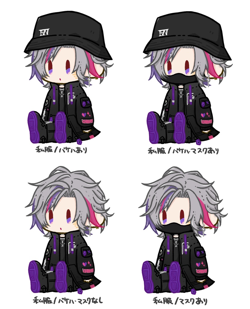 ぬいぐるみ風アクリルキーホルダー