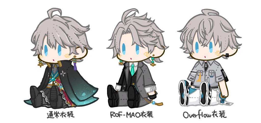 ぬいぐるみ風アクリルキーホルダー